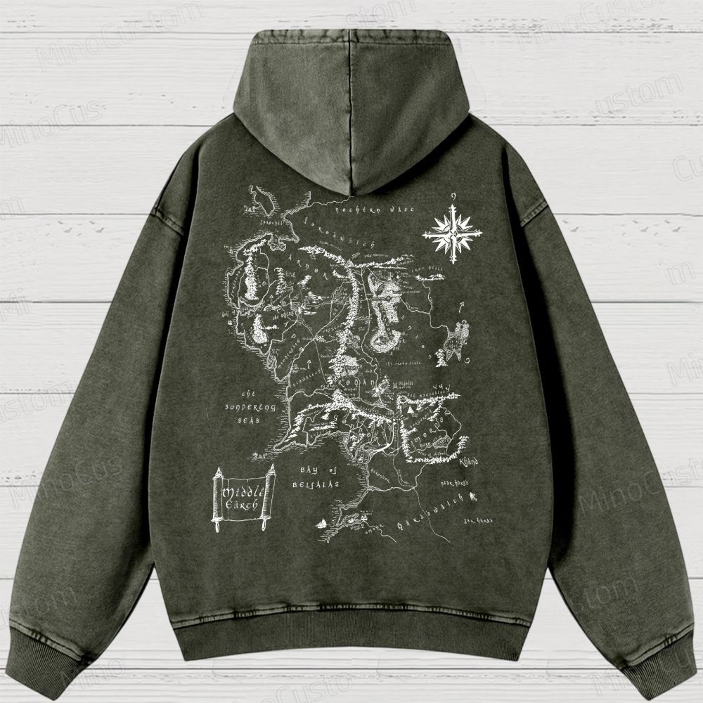 JRR Tolkien  Washed Hoodies 