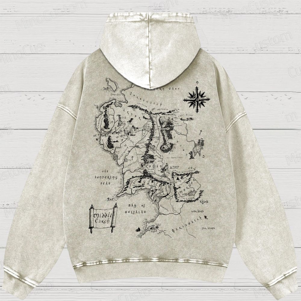 JRR Tolkien  Washed Hoodies 