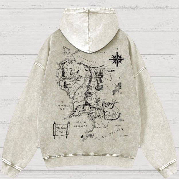 JRR Tolkien  Washed Hoodies 