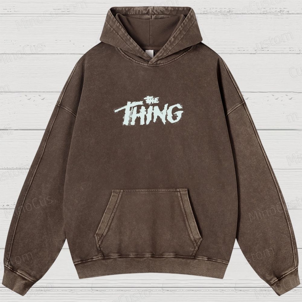 The Thing Carpenter Horror Washed Hoodies 