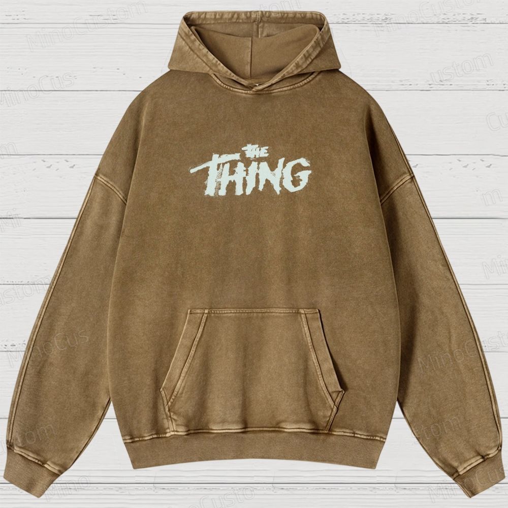 The Thing Carpenter Horror Washed Hoodies 