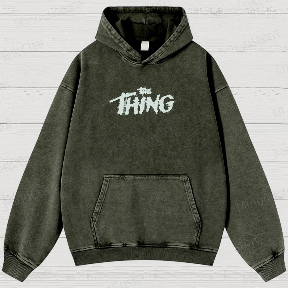 The Thing Carpenter Horror Washed Hoodies 