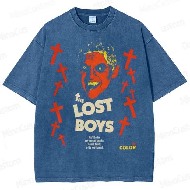 The Lost Boys Vampire Horror Washed T-Shirt 