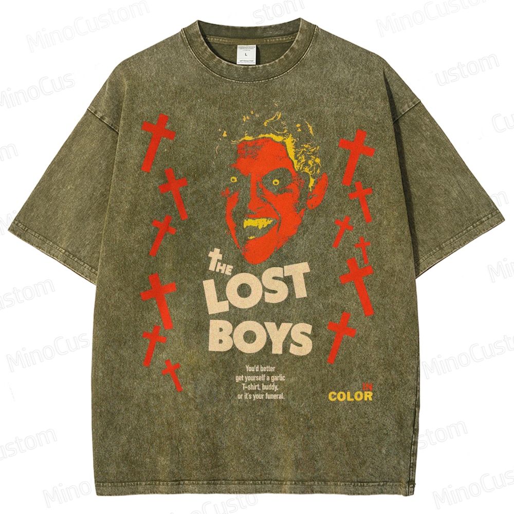 The Lost Boys Vampire Horror Washed T-Shirt 