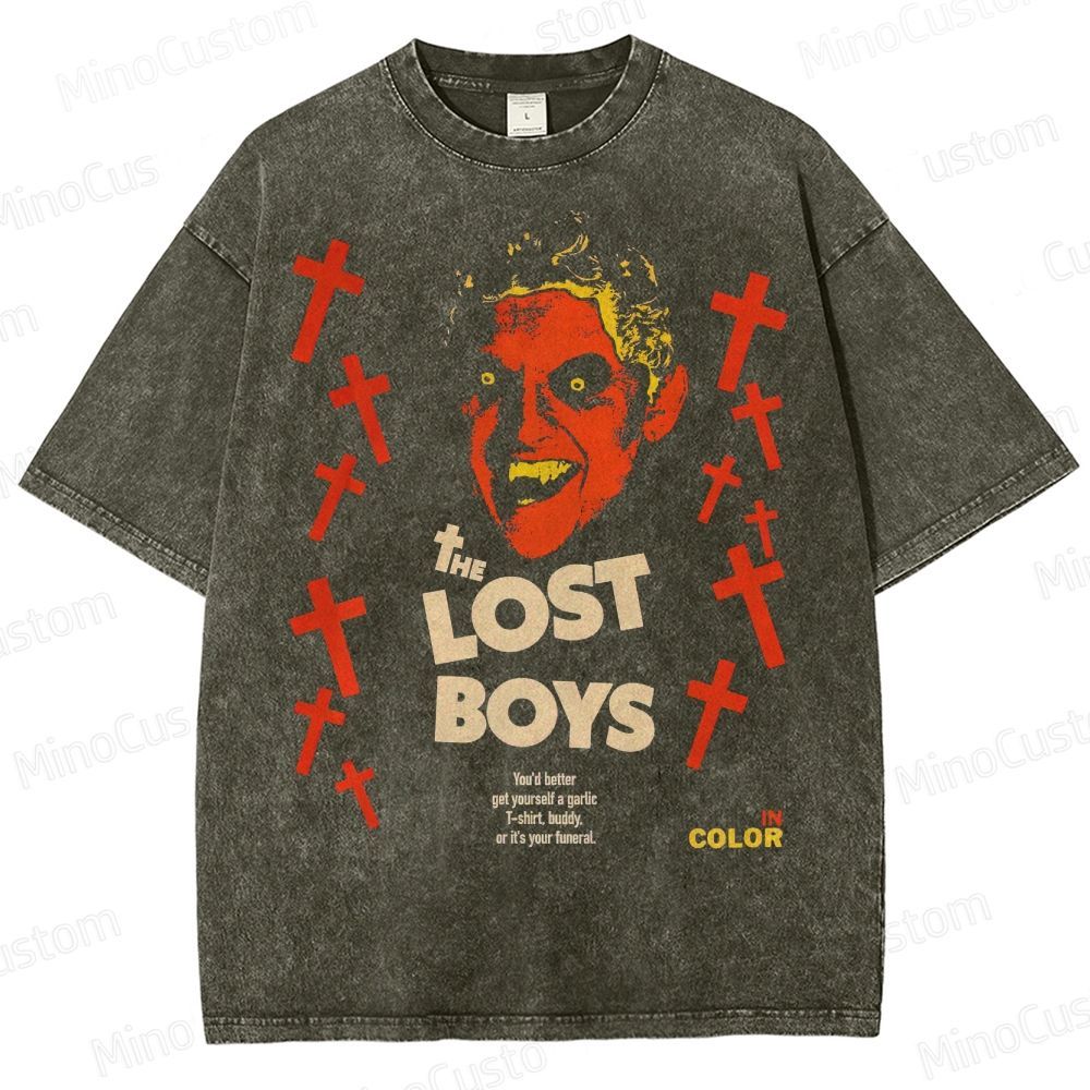 The Lost Boys Vampire Horror Washed T-Shirt 