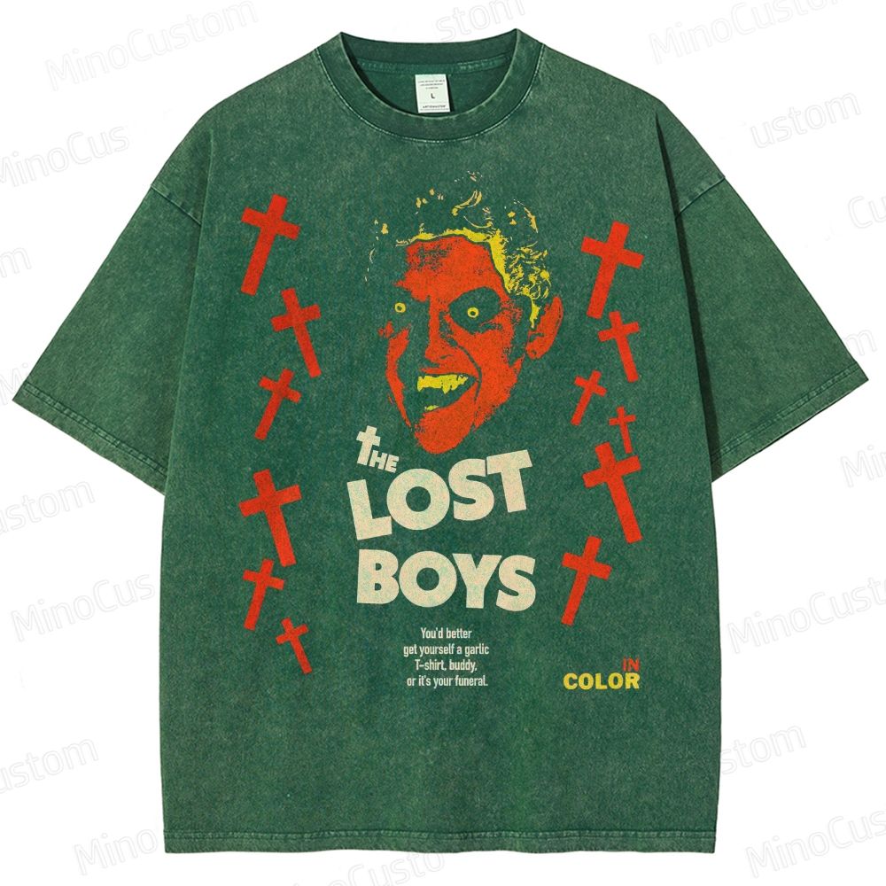 The Lost Boys Vampire Horror Washed T-Shirt 