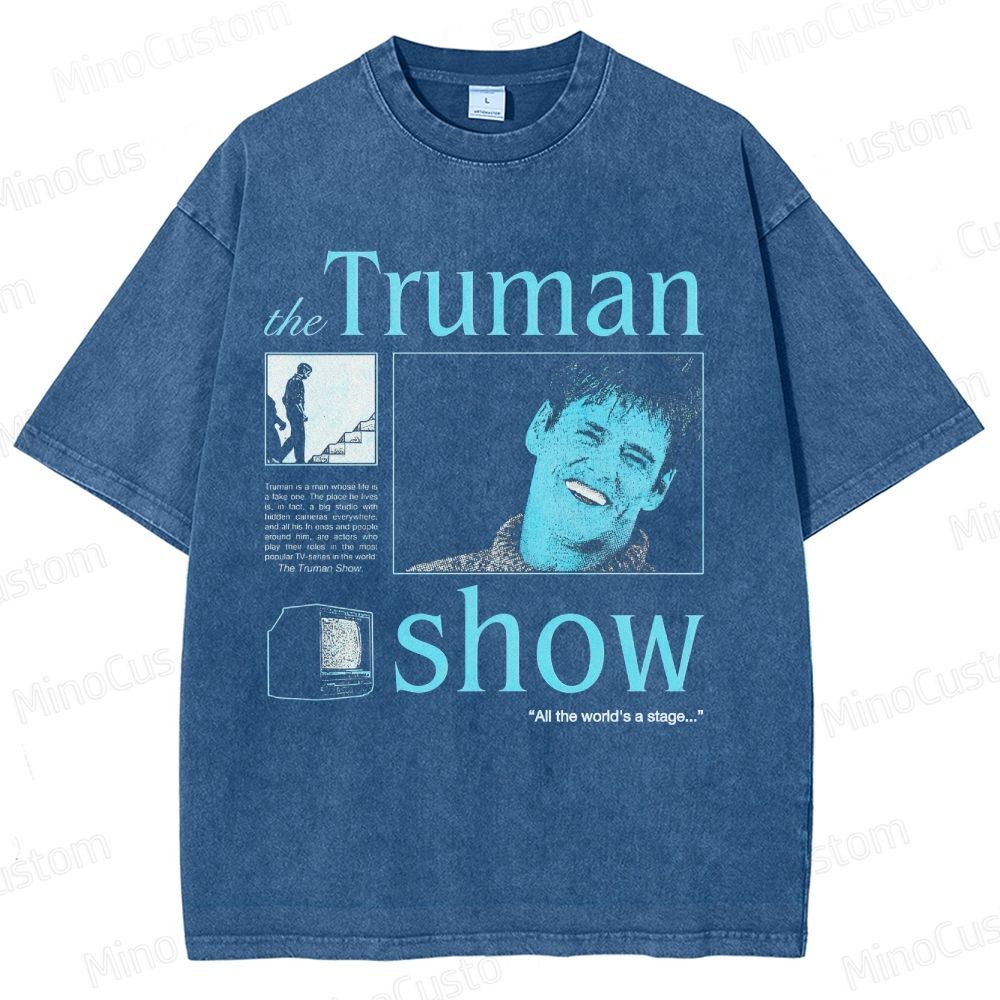 Vintage Washed The Truman Show Graphic T - shirt