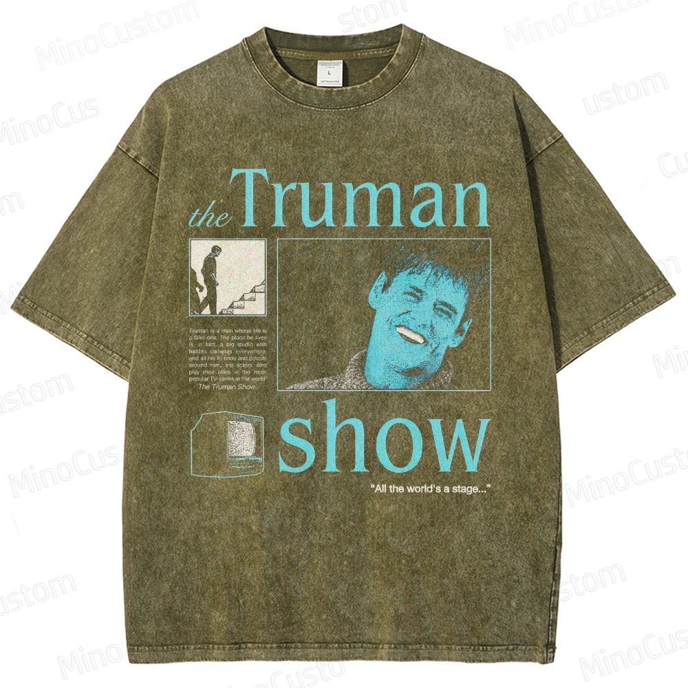Vintage Washed The Truman Show Graphic T - shirt