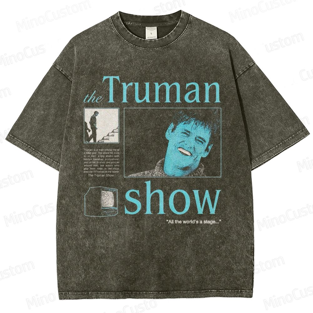 Vintage Washed The Truman Show Graphic T - shirt