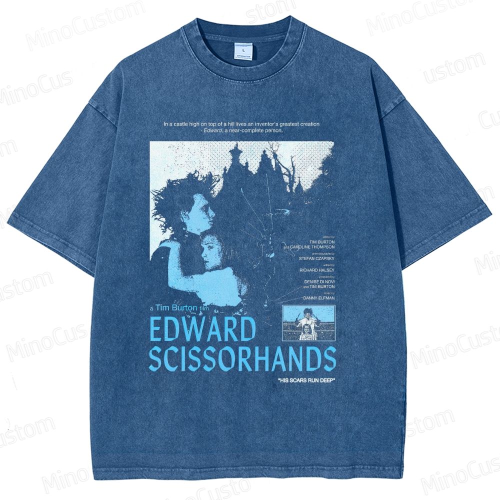 Vintage Washed Edward Scissorhands Graphic T - shirt