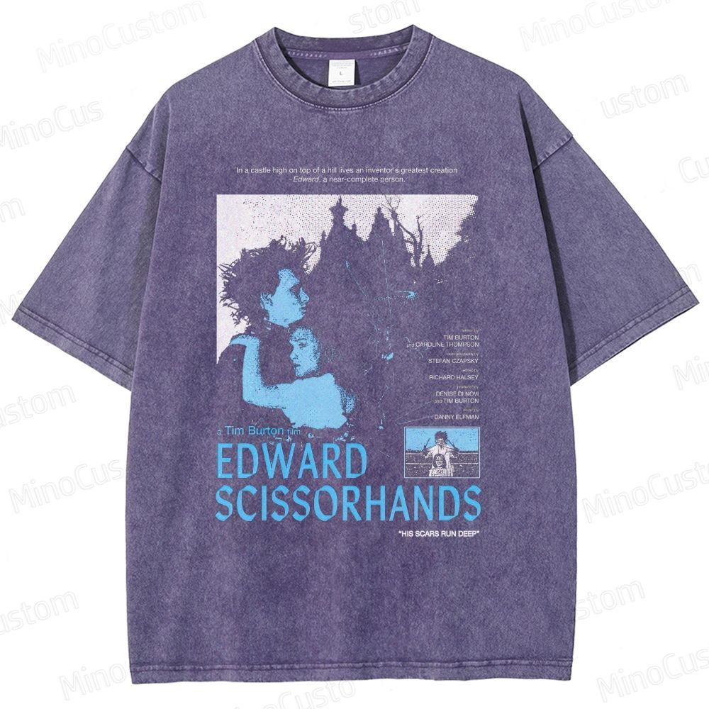 Vintage Washed Edward Scissorhands Graphic T - shirt