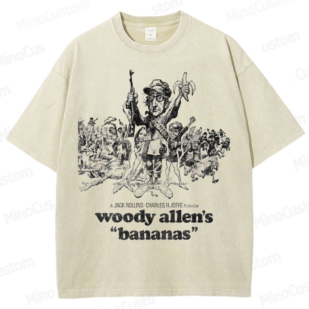 Vintage Washed Bananas Graphic Comedy T - shirt
