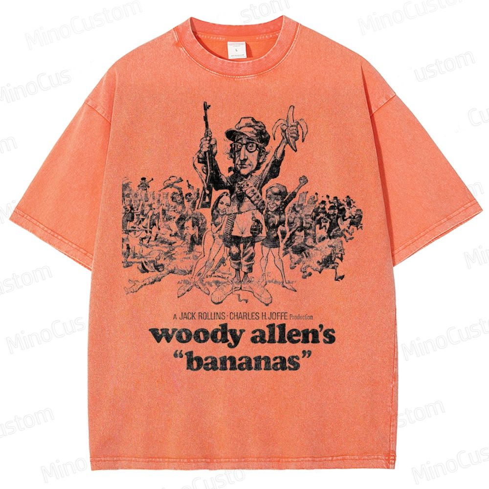 Vintage Washed Bananas Graphic Comedy T - shirt