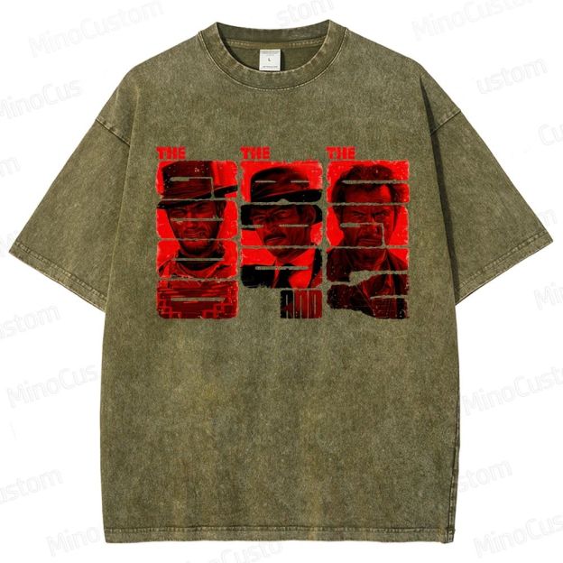 Vintage Washed The Good, the Bad and the Ugly Graphic Western T - shirt