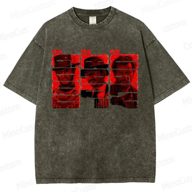 Vintage Washed The Good, the Bad and the Ugly Graphic Western T - shirt