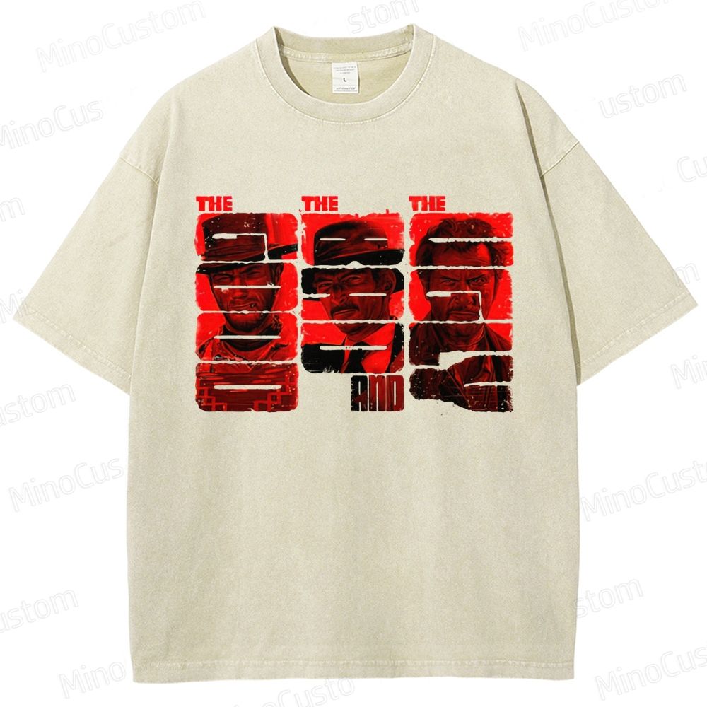 Vintage Washed The Good, the Bad and the Ugly Graphic Western T - shirt