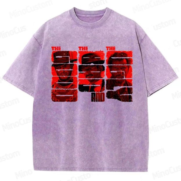 Vintage Washed The Good, the Bad and the Ugly Graphic Western T - shirt