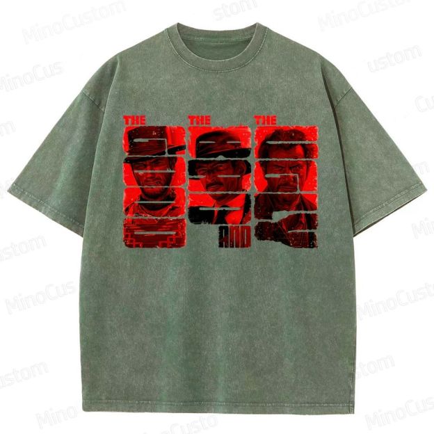 Vintage Washed The Good, the Bad and the Ugly Graphic Western T - shirt
