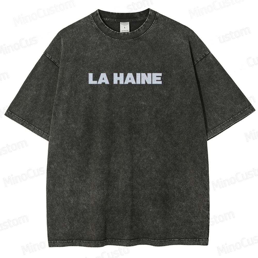 Vintage Washed La Haine Graphic Drama T - shirt