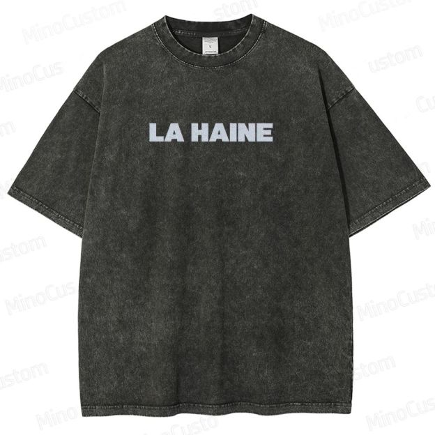 Vintage Washed La Haine Graphic Drama T - shirt