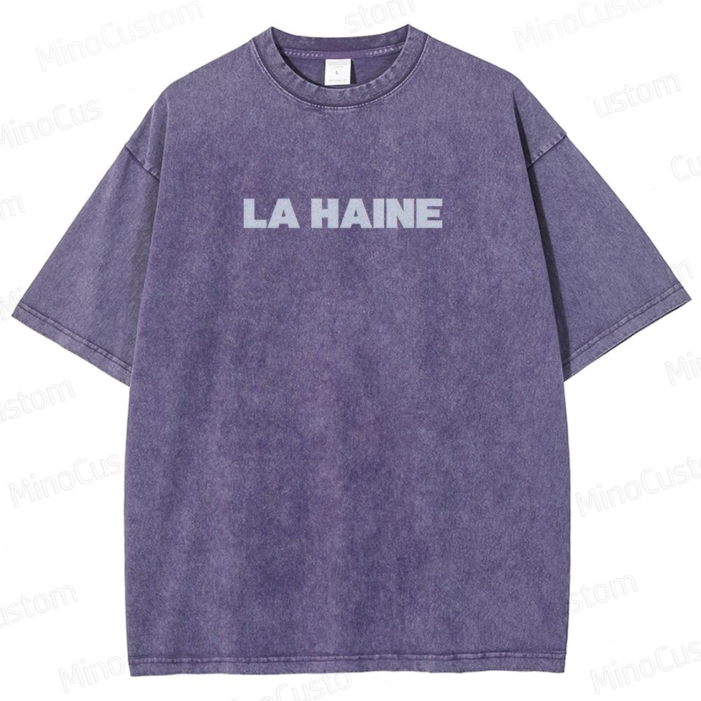 Vintage Washed La Haine Graphic Drama T - shirt