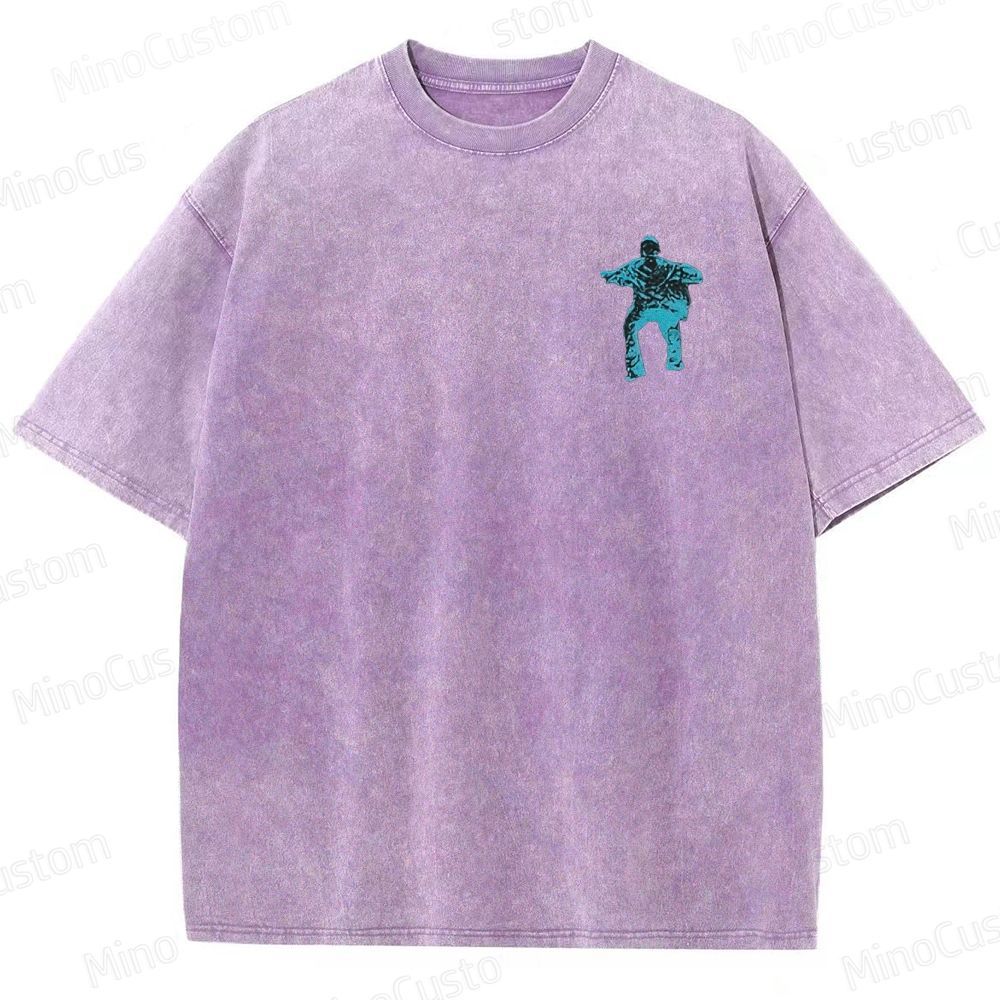 Vintage Washed Get Out Graphic Horror T - shirt 