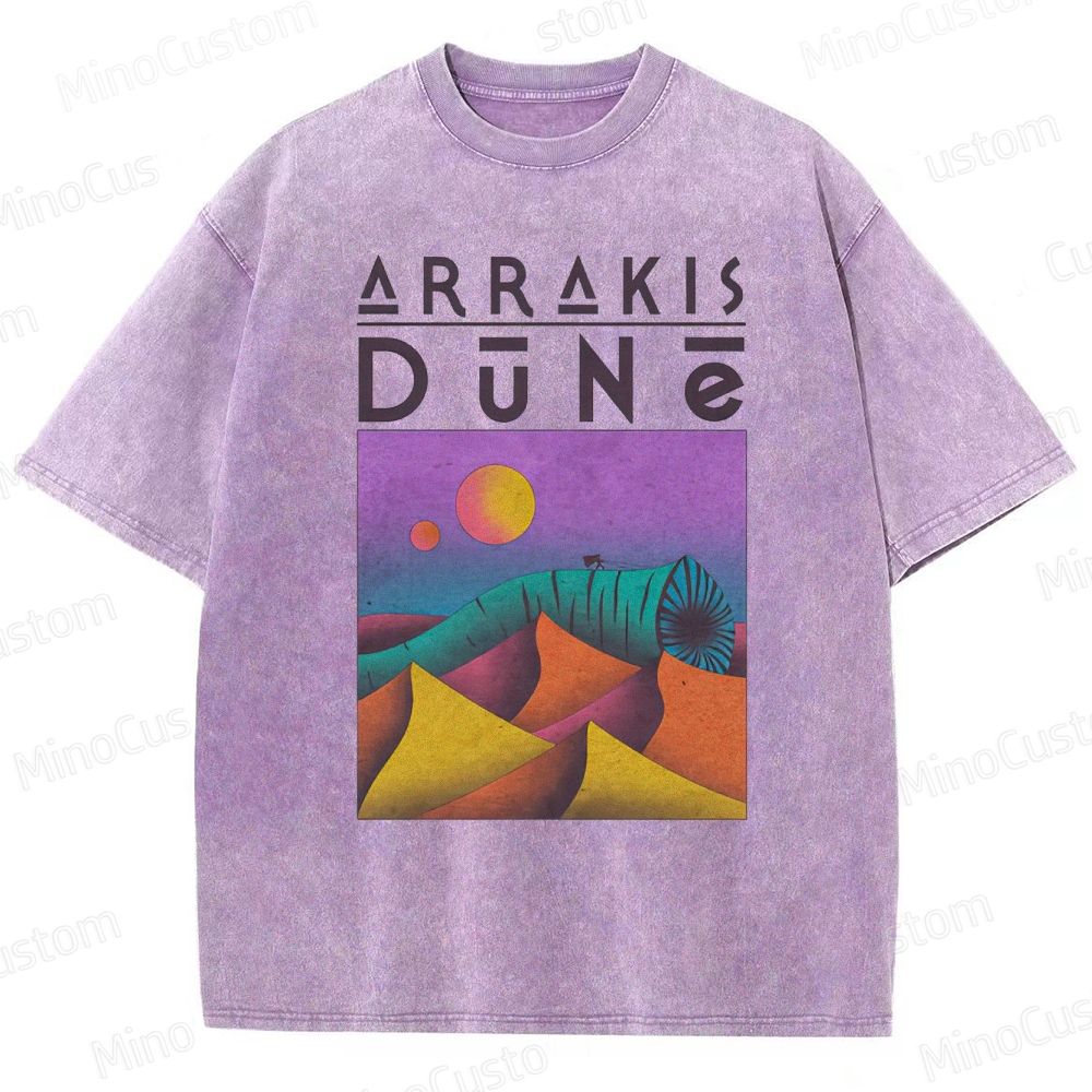 Vintage Washed Dune Graphic Sci - Fi T - shirt