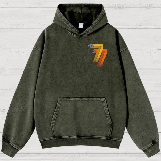 1977 Retro -X-WingFighter  Washed Hoodies 