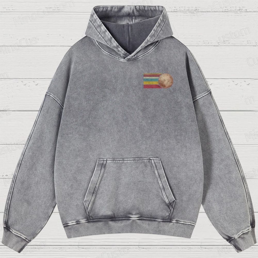 Never Forget Pluto Washed Hoodies 