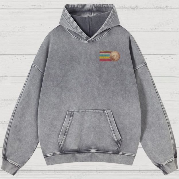 Never Forget Pluto Washed Hoodies 