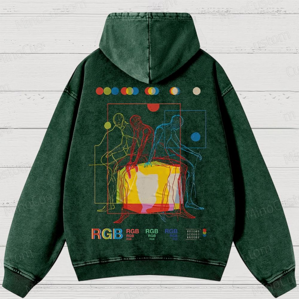 Meditation in Color Washed Hoodies 