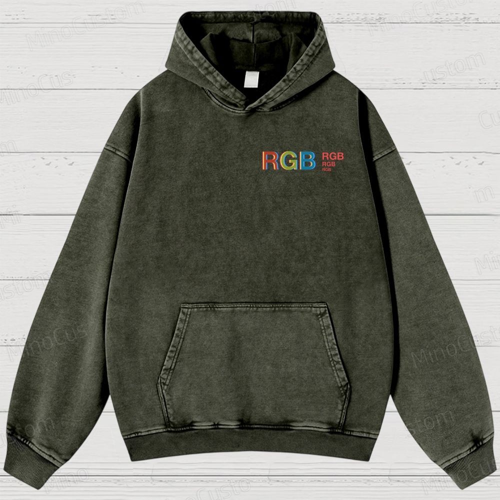Meditation in Color Washed Hoodies 