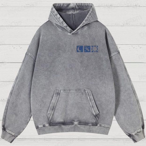 Space Exploration Washed Hoodies 