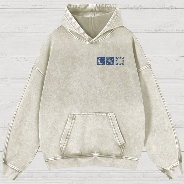 Space Exploration Washed Hoodies 
