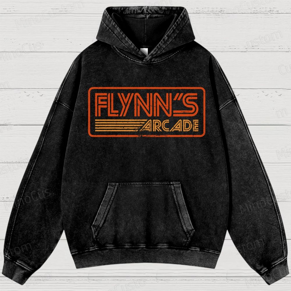 Flynn's Arcade Vintage Washed Hoodies 