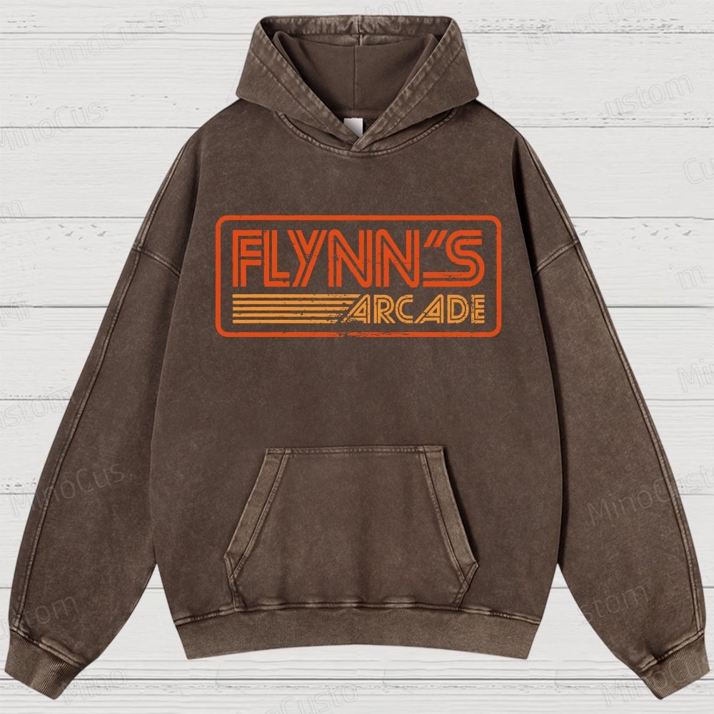 Flynn's Arcade Vintage Washed Hoodies 