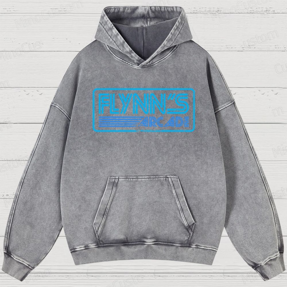 Flynn's Arcade Vintage Washed Hoodies 