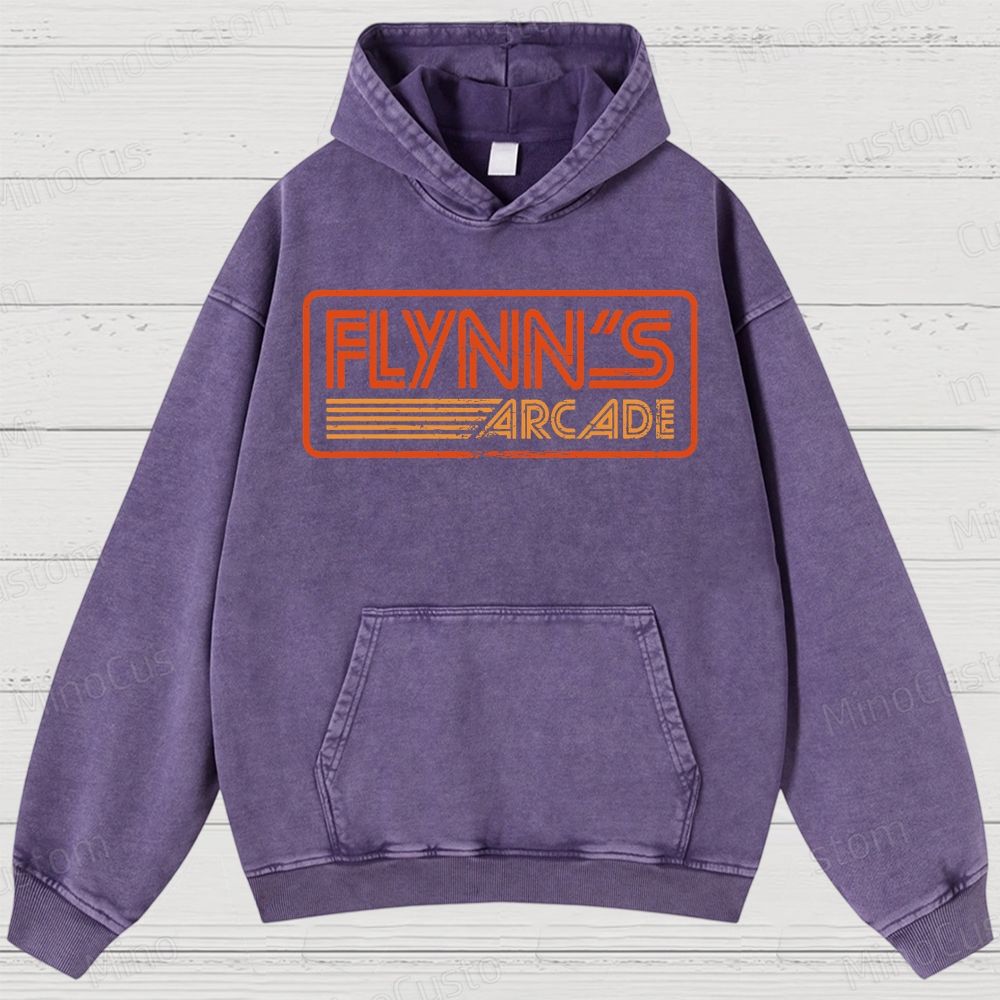 Flynn's Arcade Vintage Washed Hoodies 