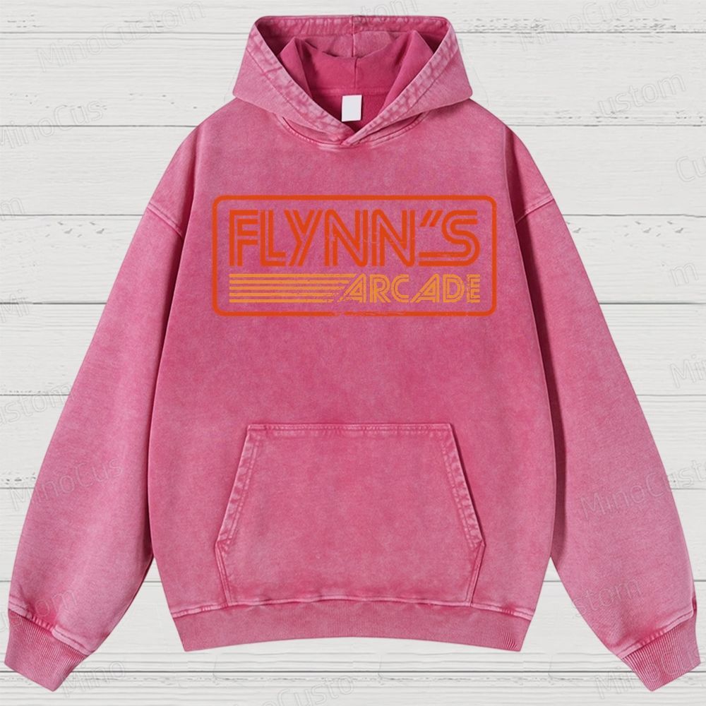 Flynn's Arcade Vintage Washed Hoodies 