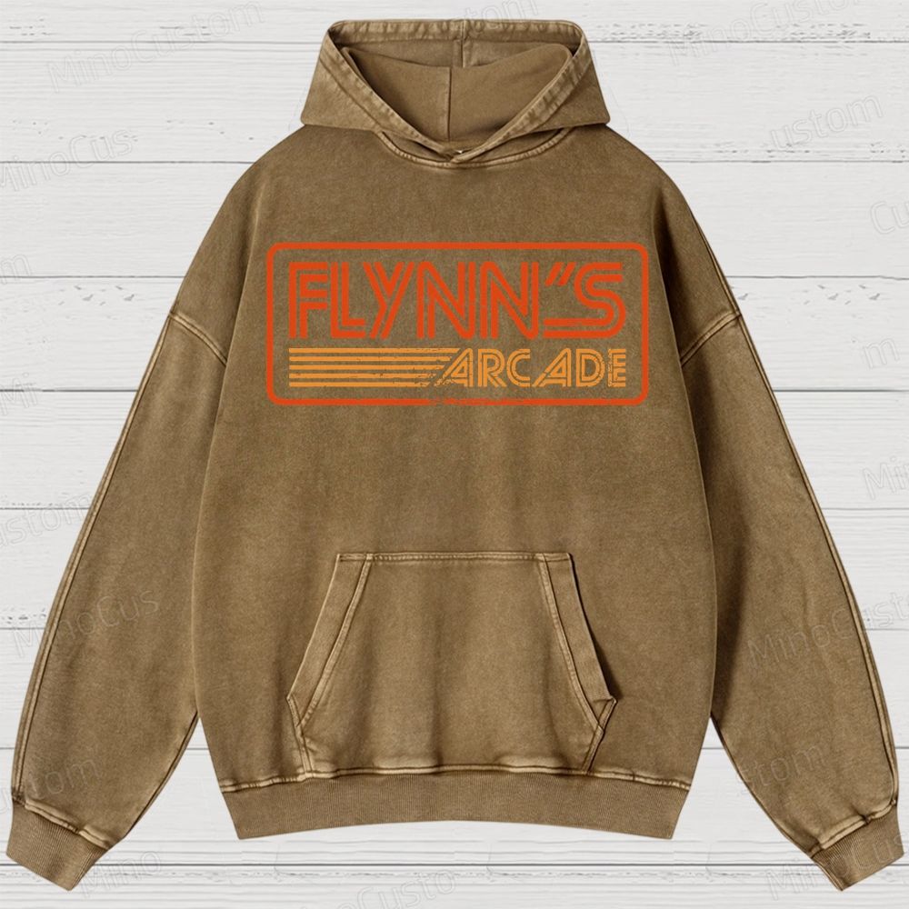 Flynn's Arcade Vintage Washed Hoodies 