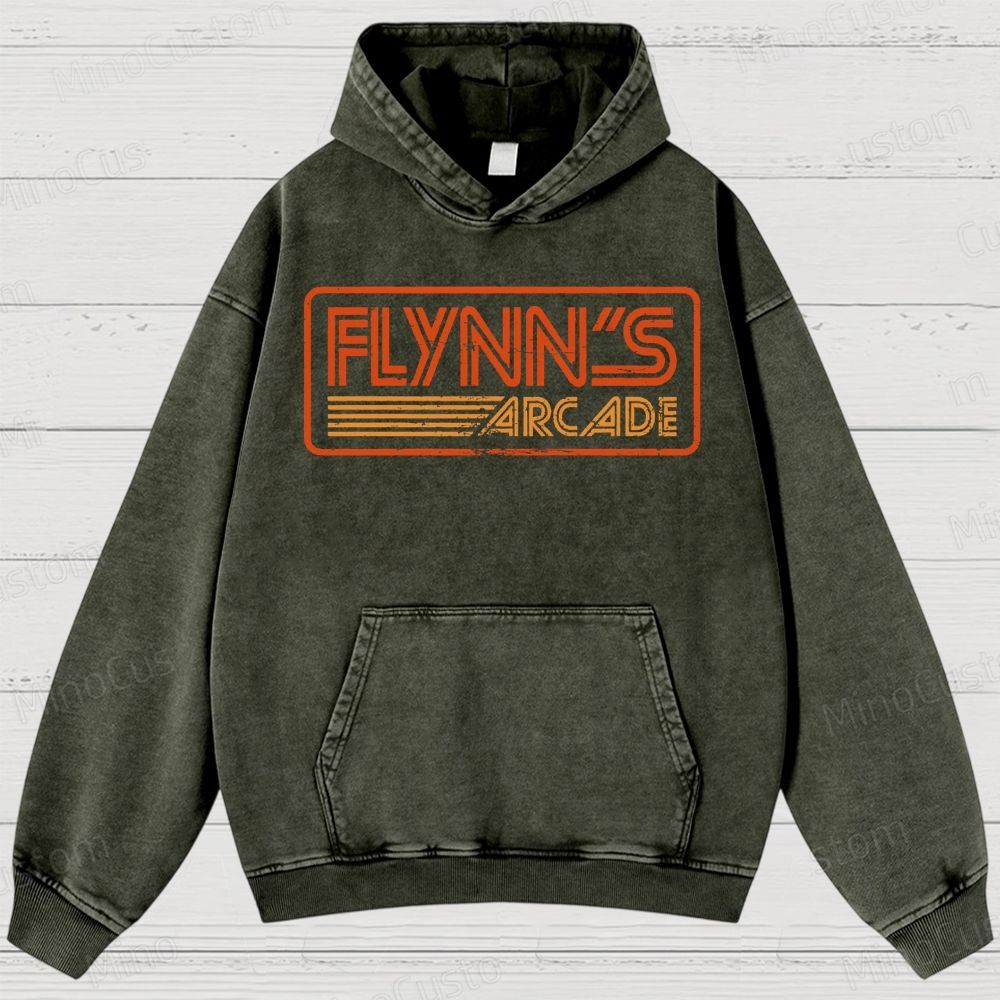 Flynn's Arcade Vintage Washed Hoodies 