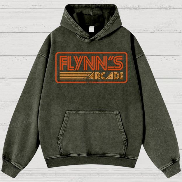 Flynn's Arcade Vintage Washed Hoodies 