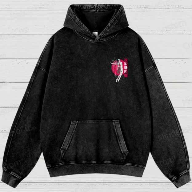 Ghost In The shell Washed Hoodies 