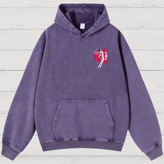 Ghost In The shell Washed Hoodies 