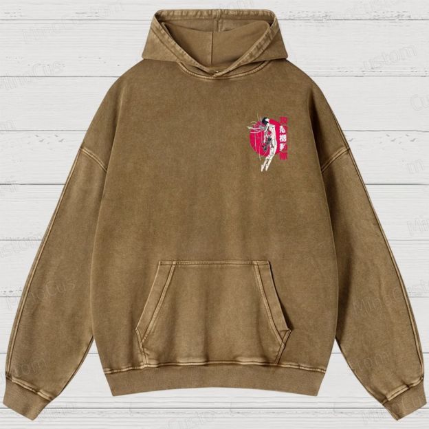 Ghost In The shell Washed Hoodies 