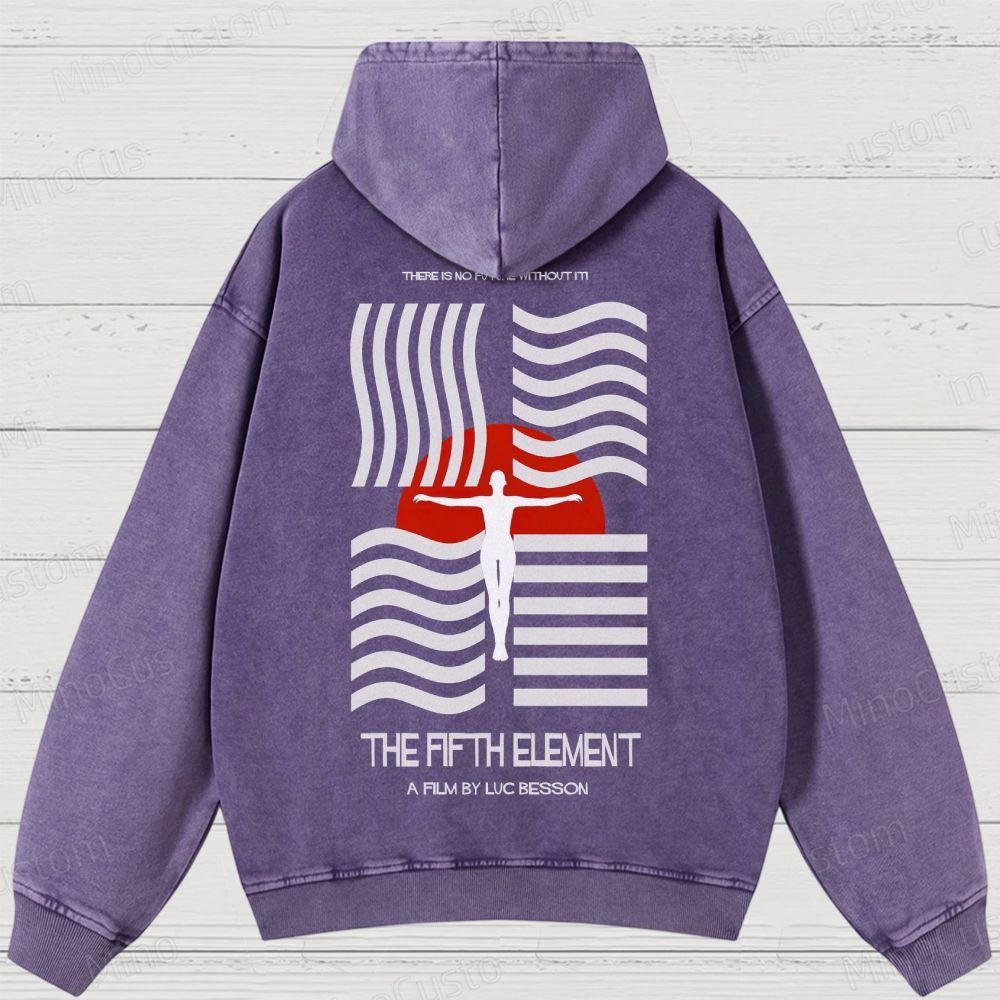 The Fifth Element Washed Hoodies 