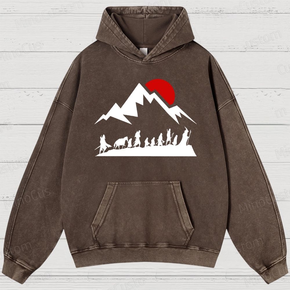 JRR Tolkien Vintage Distressed Washed Hoodies 