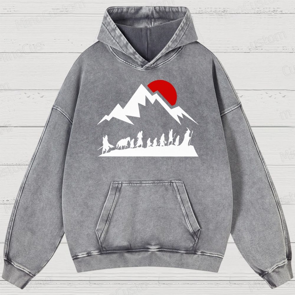 JRR Tolkien Vintage Distressed Washed Hoodies 