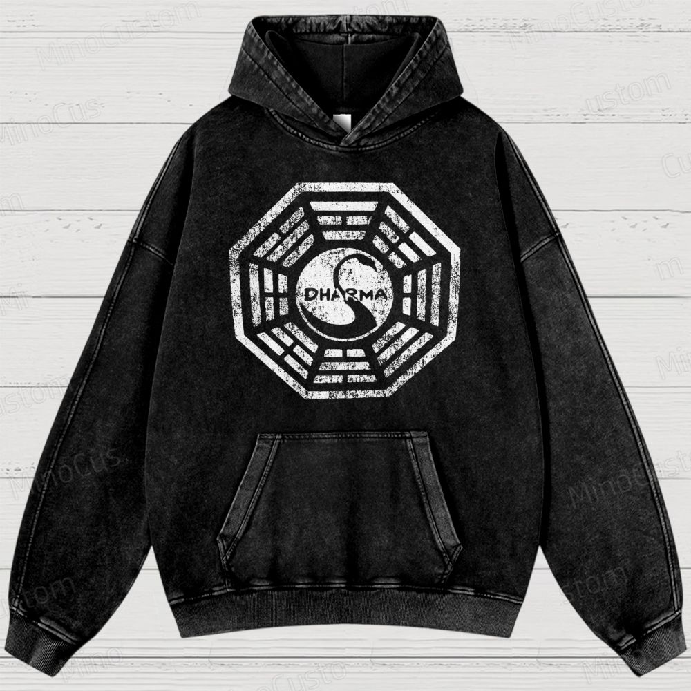 Dharma Initiative Vintage Washed Hoodies 