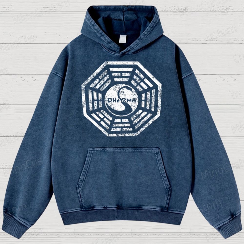 Dharma Initiative Vintage Washed Hoodies 